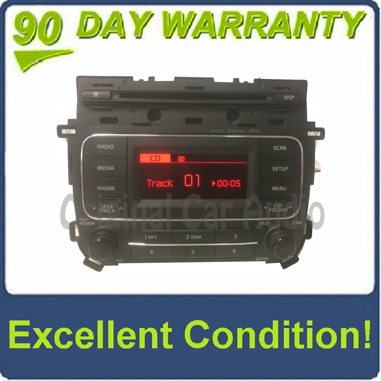 2014 - 2016 Kia Forte OEM Single CD AM FM SAT Bluetooth Radio Receiver