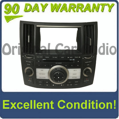 2006 - 2008 Infiniti FX35 FX45 OEM Radio Control Panel Climate Control FACEPLATE ONLY