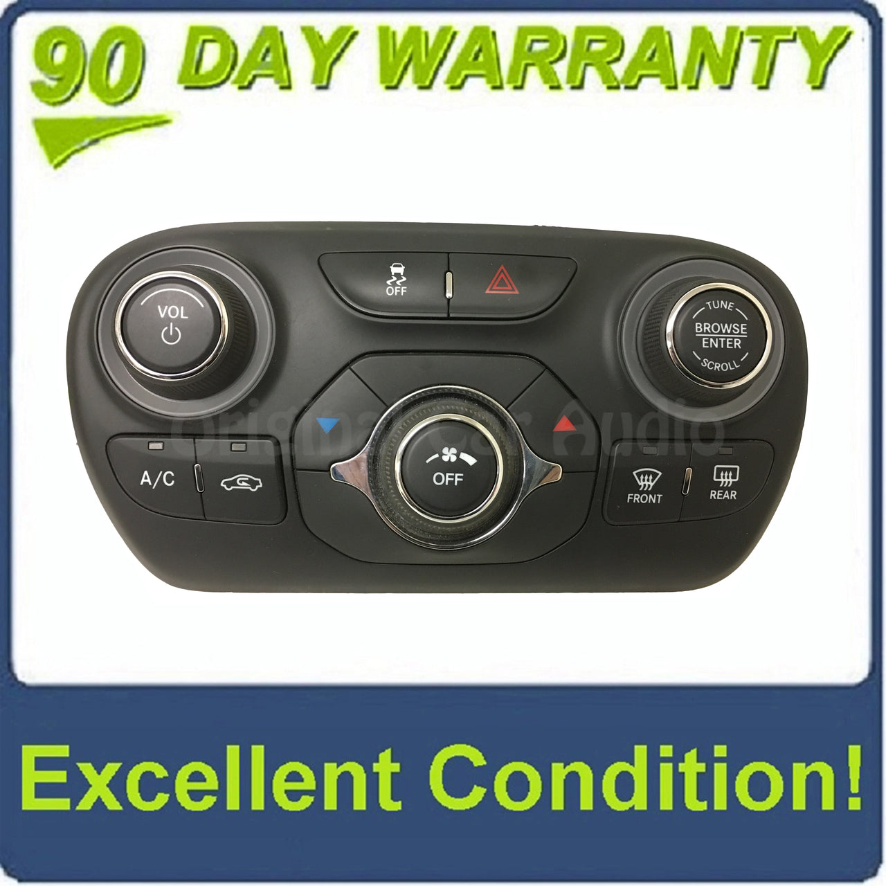 2012 - 2016 Dodge Dart OEM Radio Climate Control Panel ONLY