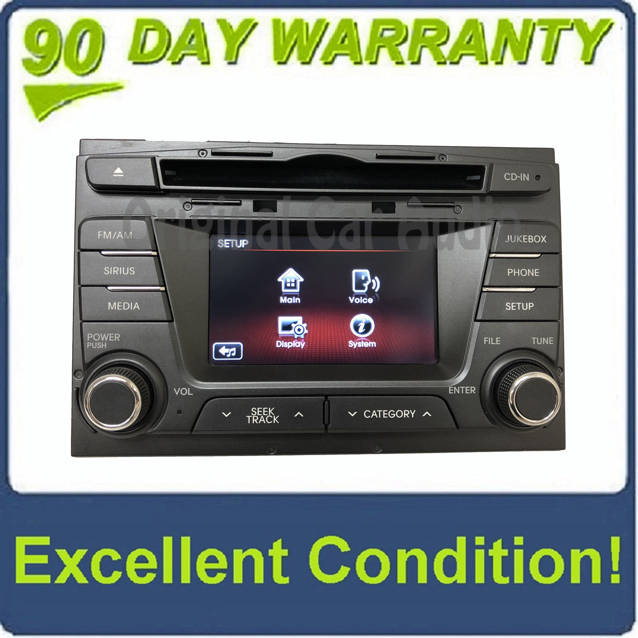2011 - 2013 Kia Optima OEM UVO AM FM MP3 SAT HD Radio Jukebox DARK GREY
