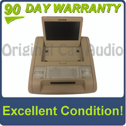 GMC Chevy Overhead DVD Screen TAN Rear Entertainment With Surrounding Bezel