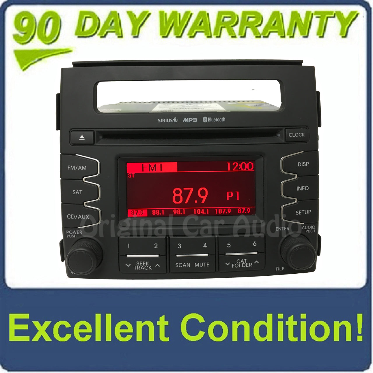 2011 - 2013 Kia Soul OEM Single CD AM FM Sat Bluetooth Radio Receiver