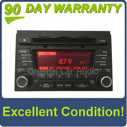 2011 - 2013 Kia Optima OEM Infinity Single CD AM FM MP3 SAT Radio BLACK