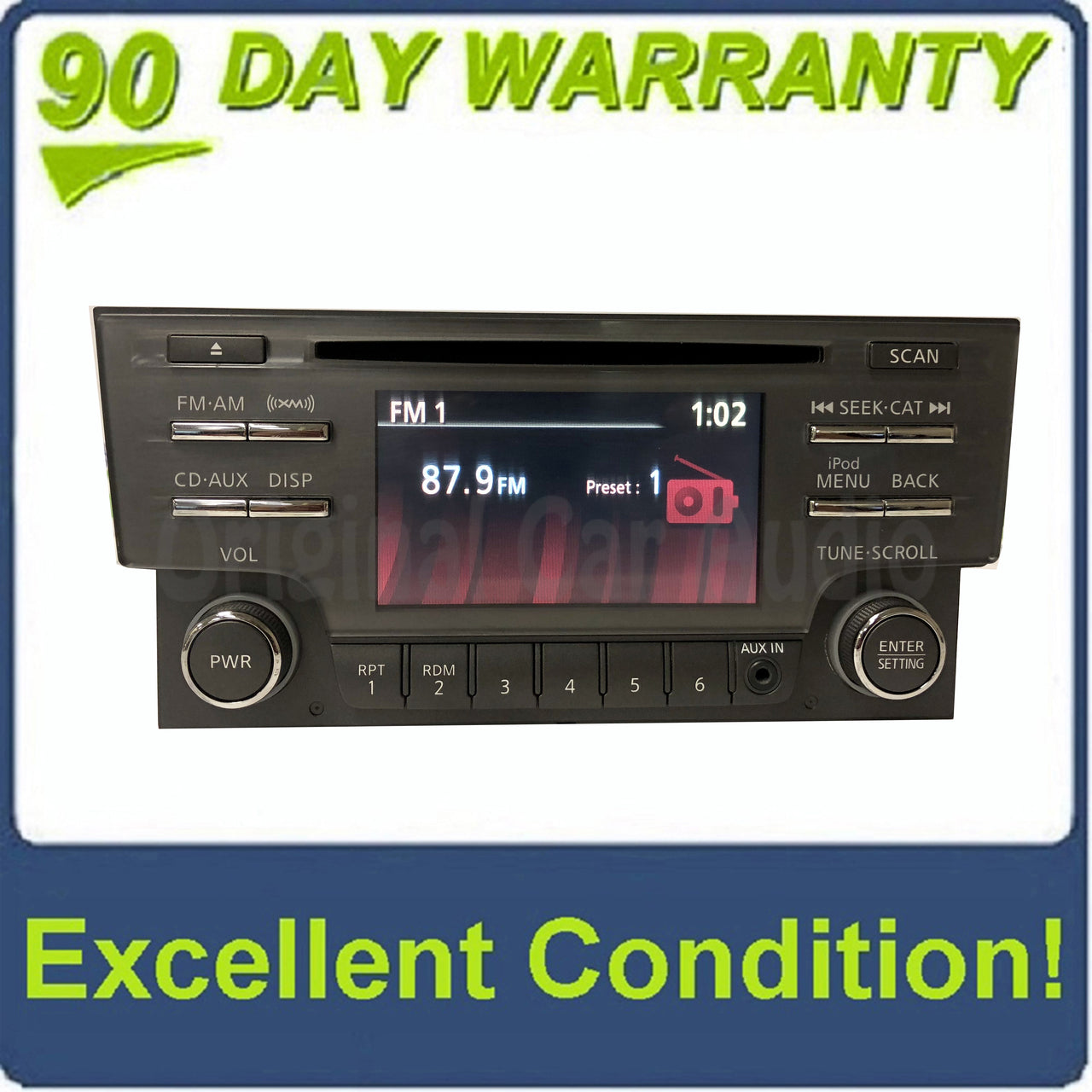 2013 - 2014 Nissan Sentra OEM Single CD AM FM SAT Radio Receiver Aux
