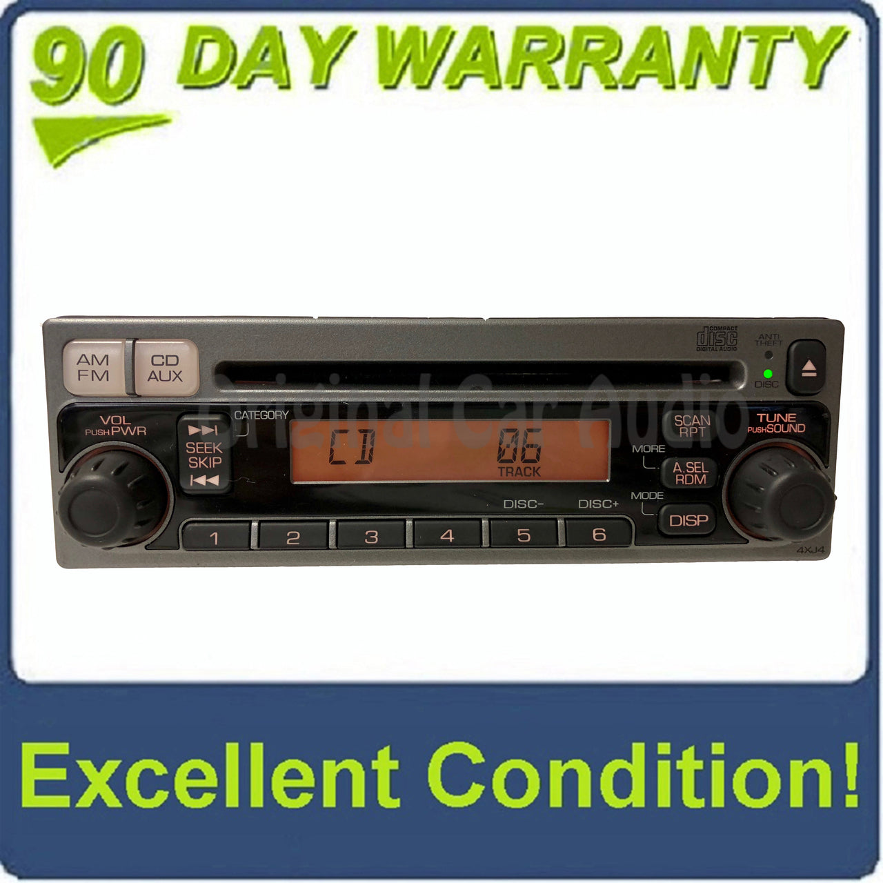 2004 - 2009 Honda S2000 OEM AM FM Single CD Radio Receiver 4XJ4