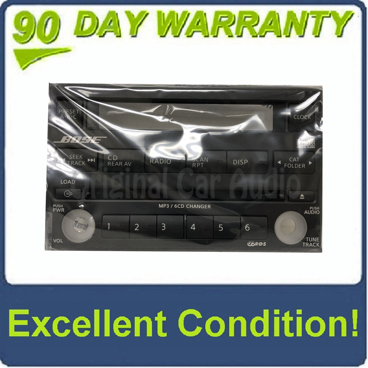 NEW 2005 - 2007 Nissan Pathfinder OEM Bose 6 CD Radio FACEPLATE ONLY