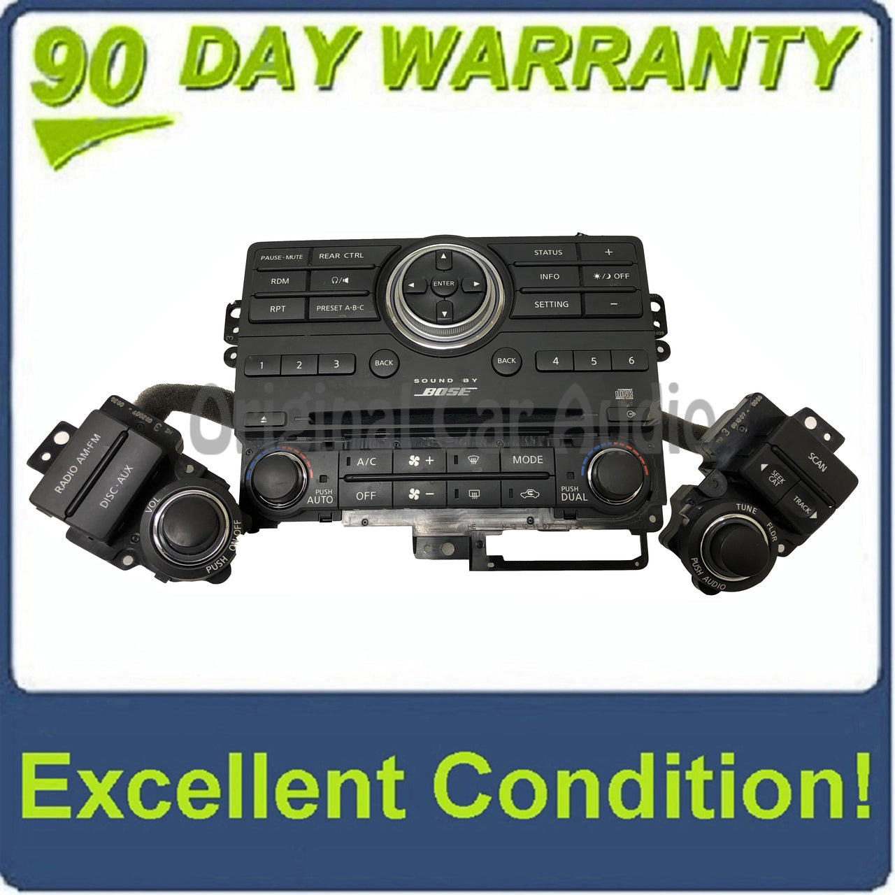 2007 - 2013 Nissan Pathfinder Armada OEM BOSE Audio Climate Control Panel