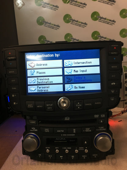 2004 - 2006 ACURA TL Radio 6 Disc CD Changer DVD Cassette 1TB2