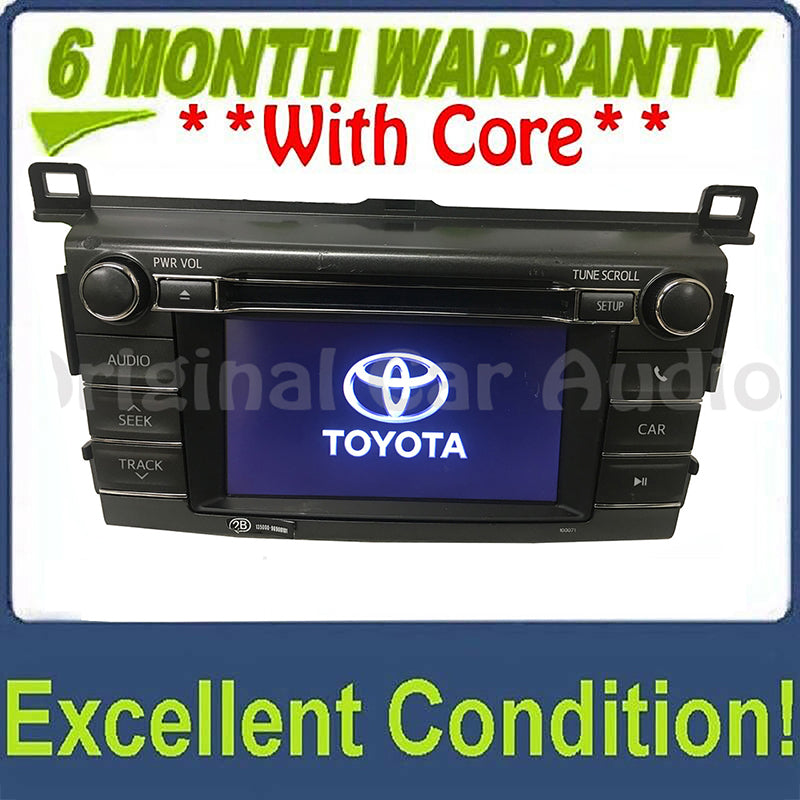 2013 - 2016 Toyota Rav4 Rav-4 CD Player BLUETOOTH Radio Display Screen 100067 BLEMISHED