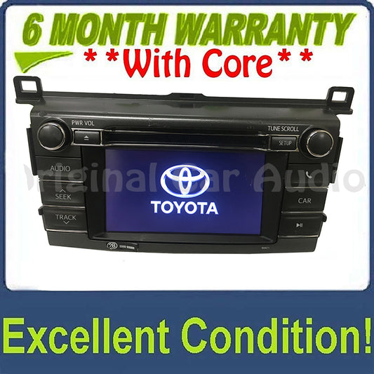 2013 - 2016 Toyota Rav4 Rav-4 CD Player BLUETOOTH Radio Display Screen 100067 BLEMISHED