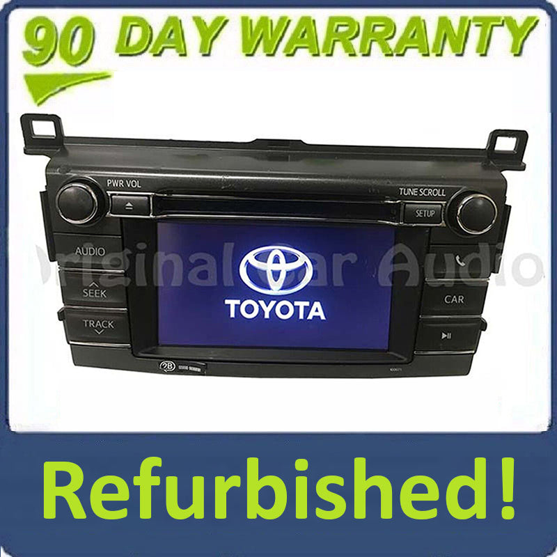 Refurbished 2013 - 2016 Toyota Rav4 Rav-4 CD Player BLUETOOTH Radio Display Screen 100067 BLEMISHED