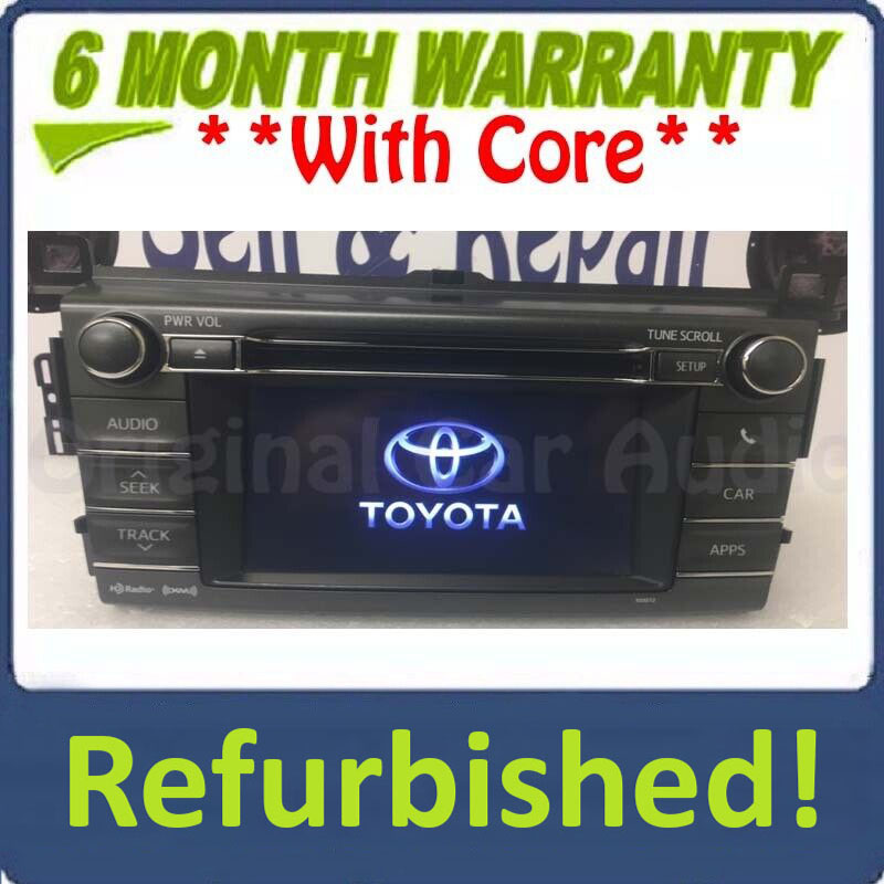 Refurbished 2013 2014 2015 Toyota Rav4 OEM AM FM Entune Touch Screen Bluetooth Unit 100072