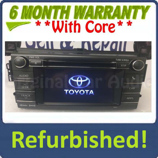 Refurbished 2013 2014 2015 Toyota Rav4 OEM AM FM Entune Touch Screen Bluetooth Unit 100072