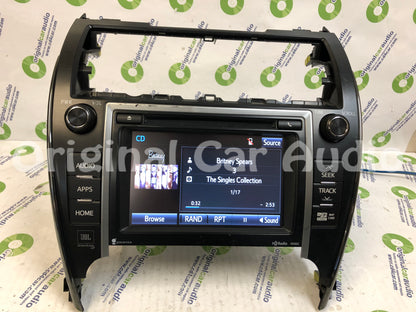 2012 - 2014 Toyota Camry Touch Screen Navigation GPS JBL HD Radio CD Player 100202 BLEMISHED