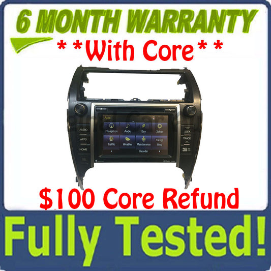 2012 - 2014 Toyota Camry Touch Screen Navigation GPS JBL HD Radio CD Player 100202 BLEMISHED