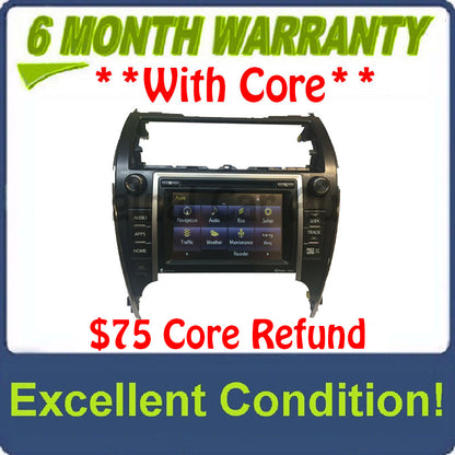 2012 2013 2014 Toyota Camry Touch Screen Navigation GPS JBL HD Radio CD Player 100202