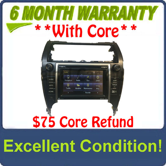 2012 2013 2014 Toyota Camry Touch Screen Navigation GPS JBL HD Radio CD Player 100202