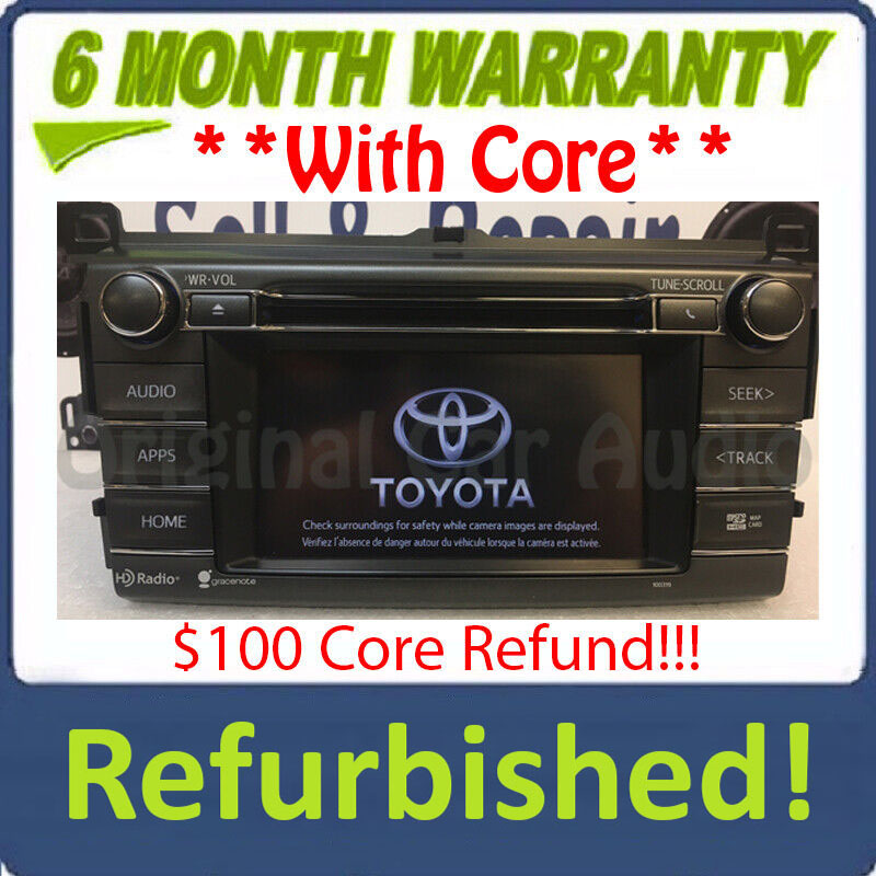 Refurbished 2014 2015 Toyota Rav4 GPS Navigation HD Radio Gracenote Bluetooth AM FM SD 100319