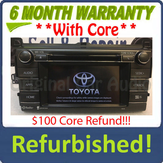 Refurbished 2014 2015 Toyota Rav4 GPS Navigation HD Radio Gracenote Bluetooth AM FM SD 100319
