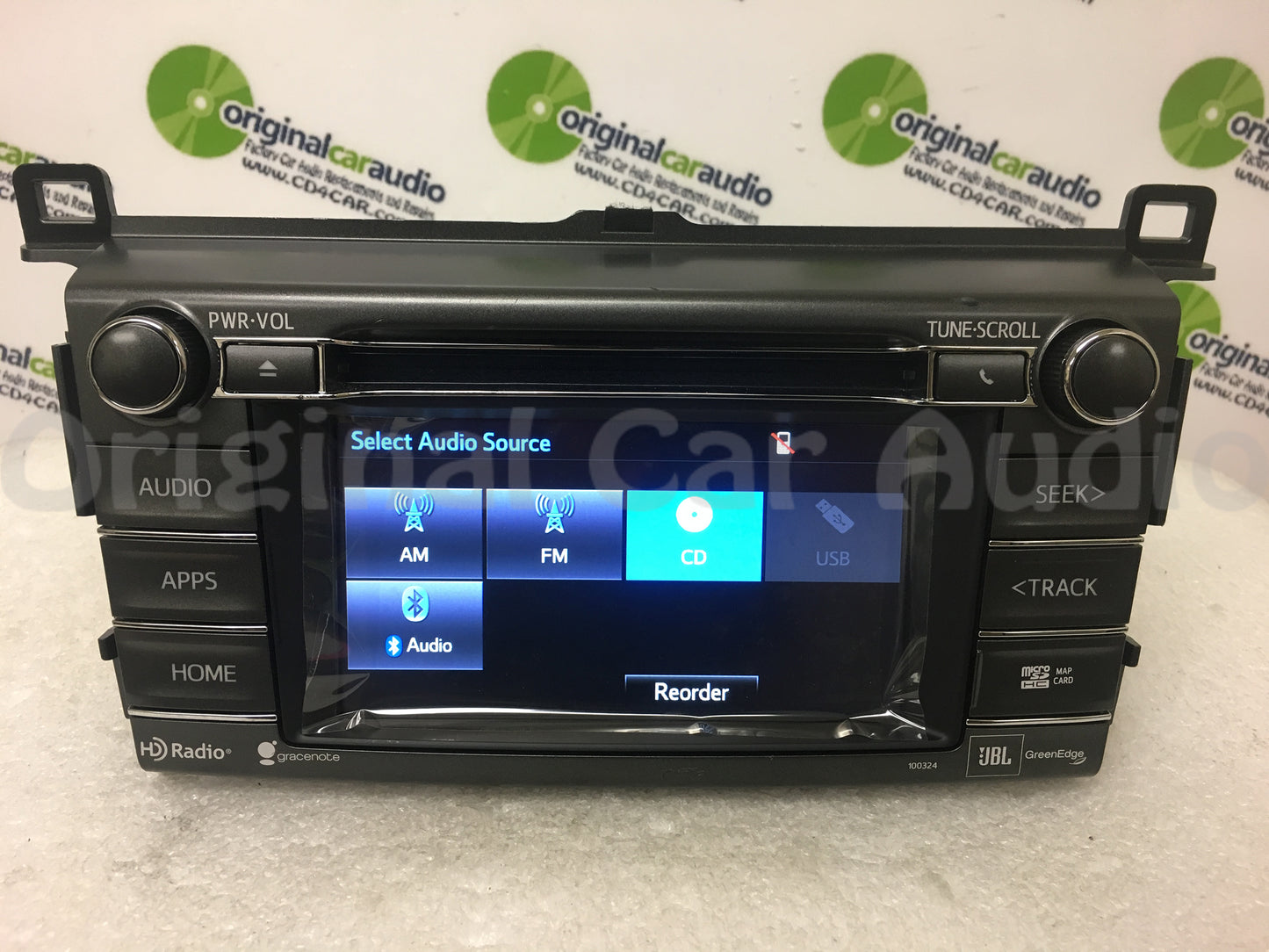 Refurbished 2013 2014 2015 2016 2017 Toyota Rav4 JBL HD Radio AM FM CD Player Navigation Gracenote Bluetooth SAT XM GPS OEM 100324