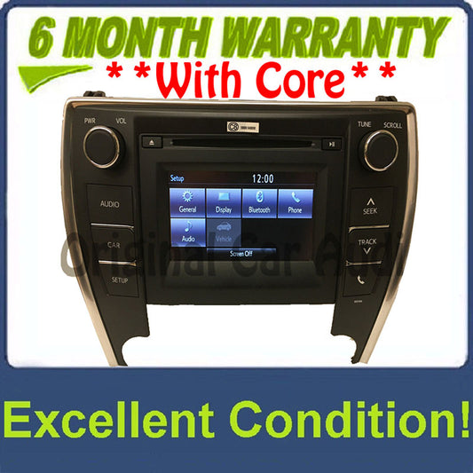 2015 - 2016 Toyota Camry OEM Touch Screen Display AM FM Radio Receiver 100366