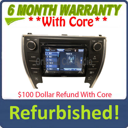 Refurbished 2015 - 2017 Toyota Camry OEM Navigation JBL AM FM HD Radio CD Player Receiver