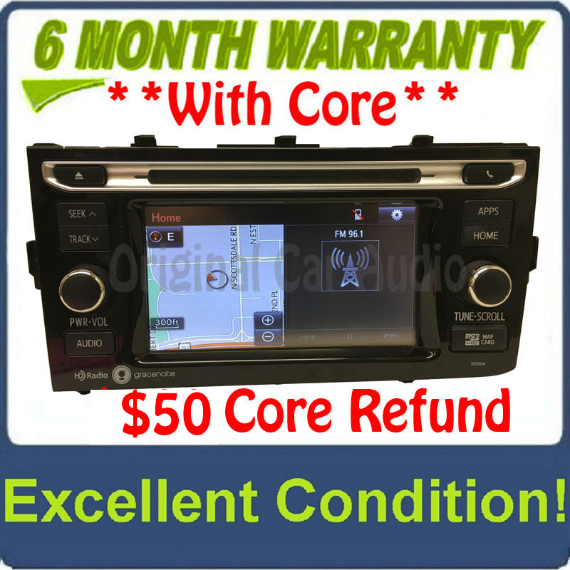 15 - 16 Toyota Prius C OEM Touch Screen Gracenote Navigation HD Radio Receiver
