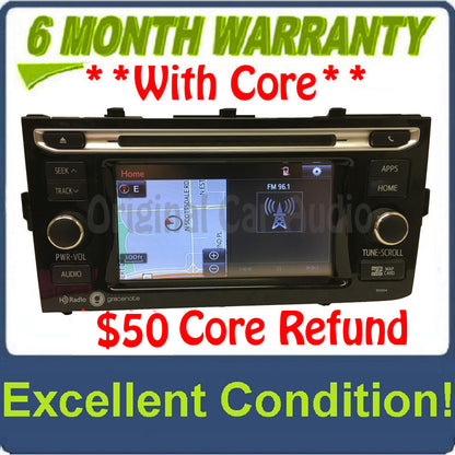 15 - 16 Toyota Prius C OEM Touch Screen Gracenote Navigation HD Radio Receiver
