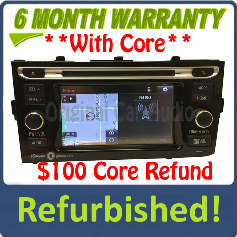 Refurbished 2015 - 2016 Toyota Prius C OEM Touch Screen Gracenote Navigation HD Radio Receiver