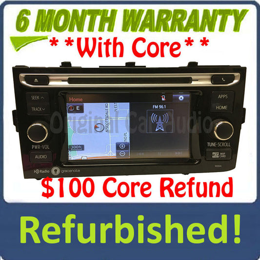 Refurbished 2015 - 2016 Toyota Prius C OEM Touch Screen Gracenote Navigation HD Radio Receiver