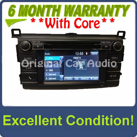 2013 - 2018 Toyota Rav4 AM FM Radio OEM Touchscreen Bluetooth Unit 100573
