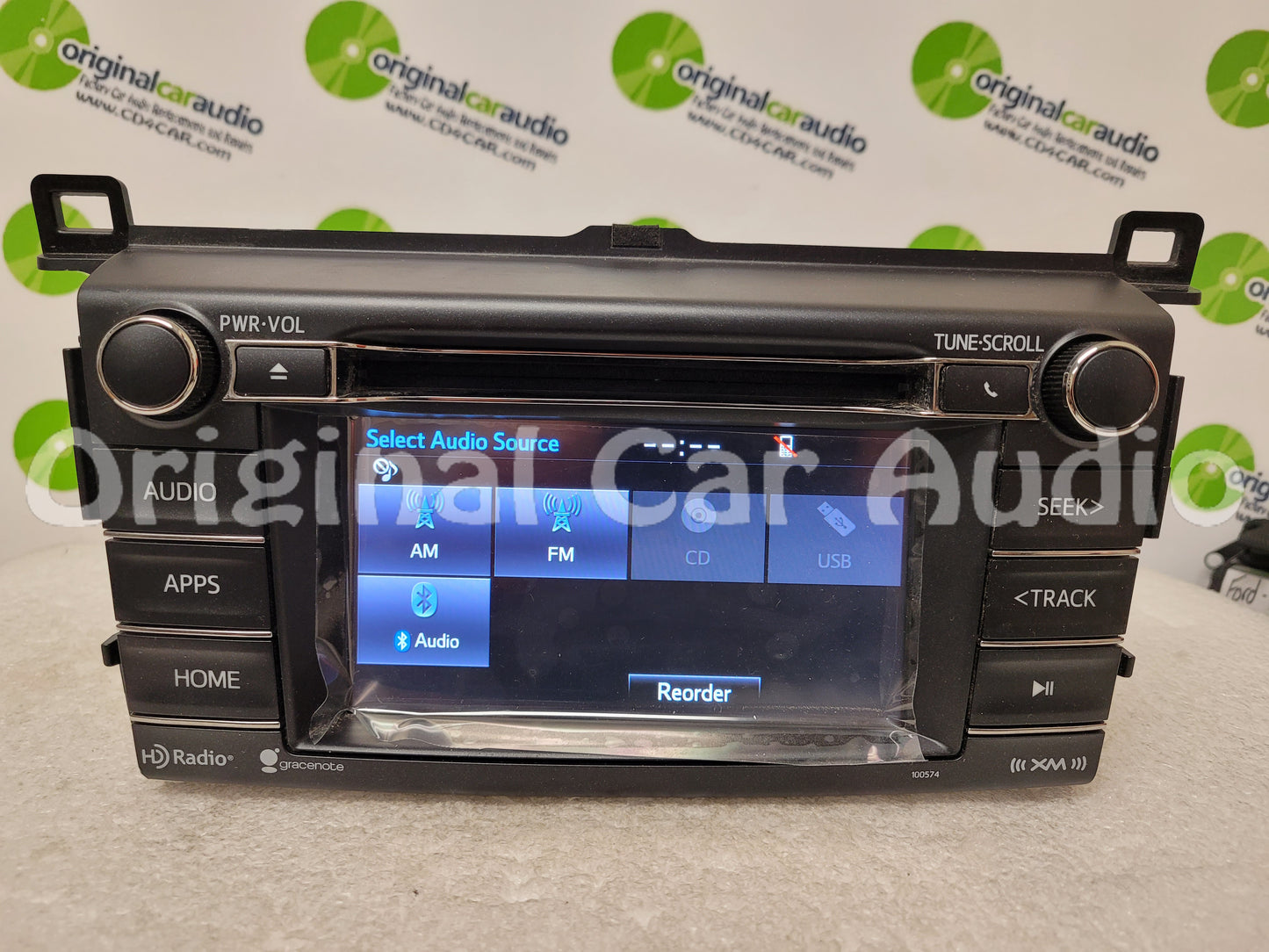 Refurbished  2015 - 2018 Toyota RAV4 OEM HD Radio Touch Screen CD Player Gracenote Bluetooth Receiver 100574, 100582