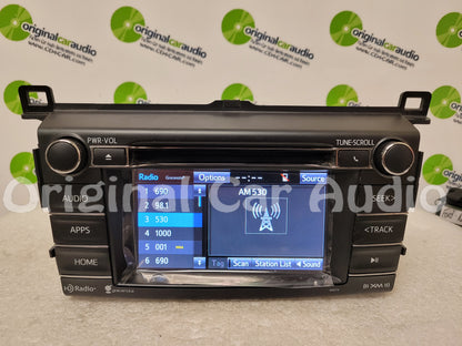 Refurbished  2015 - 2018 Toyota RAV4 OEM HD Radio Touch Screen CD Player Gracenote Bluetooth Receiver 100574, 100582