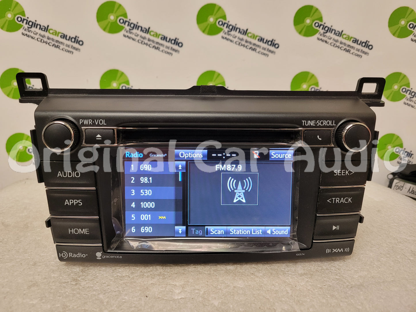 Refurbished  2015 - 2018 Toyota RAV4 OEM HD Radio Touch Screen CD Player Gracenote Bluetooth Receiver 100574, 100582