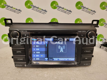 Refurbished  2015 - 2018 Toyota RAV4 OEM HD Radio Touch Screen CD Player Gracenote Bluetooth Receiver 100574, 100582