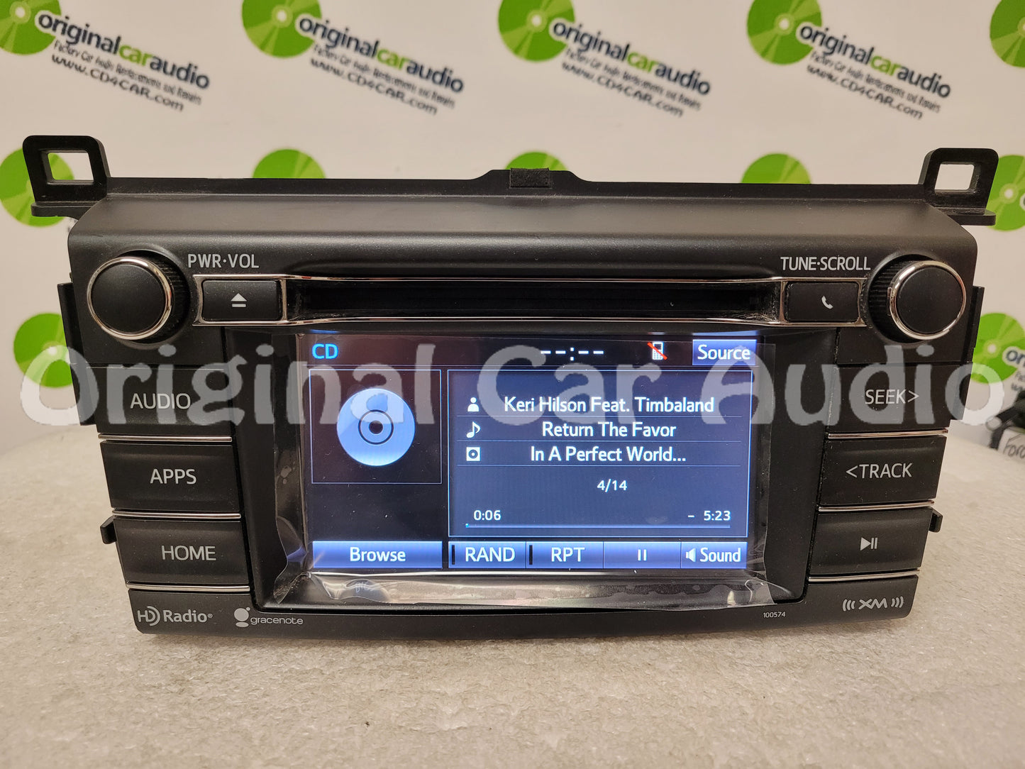 Refurbished  2015 - 2018 Toyota RAV4 OEM HD Radio Touch Screen CD Player Gracenote Bluetooth Receiver 100574, 100582