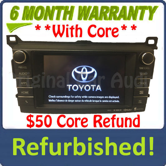 Refurbished 2016 - 2018 Toyota Rav4 OEM Entune Navigation Gracenote SAT HD Radio Receiver 100575 100583