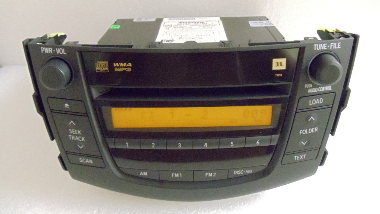 2006 - 2011 Toyota RAV4 JBL Radio MP3 6 Disc CD Player 86120-42180