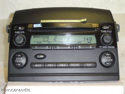 2004 - 2010 Toyota Sienna 6  CD and MP3 Player