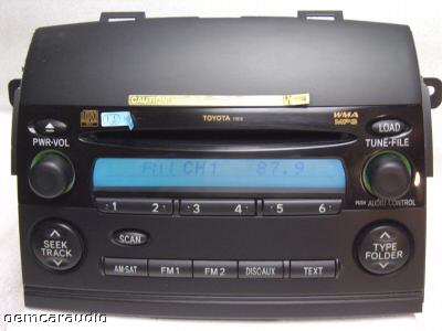 2004 - 2010 Toyota Sienna 6  CD and MP3 Player