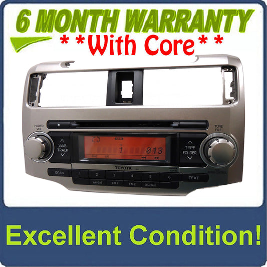 10 11 12 TOYOTA 4Runner OEM Satellite Radio Stereo MP3 CD Player 11853 2010 2011 2012