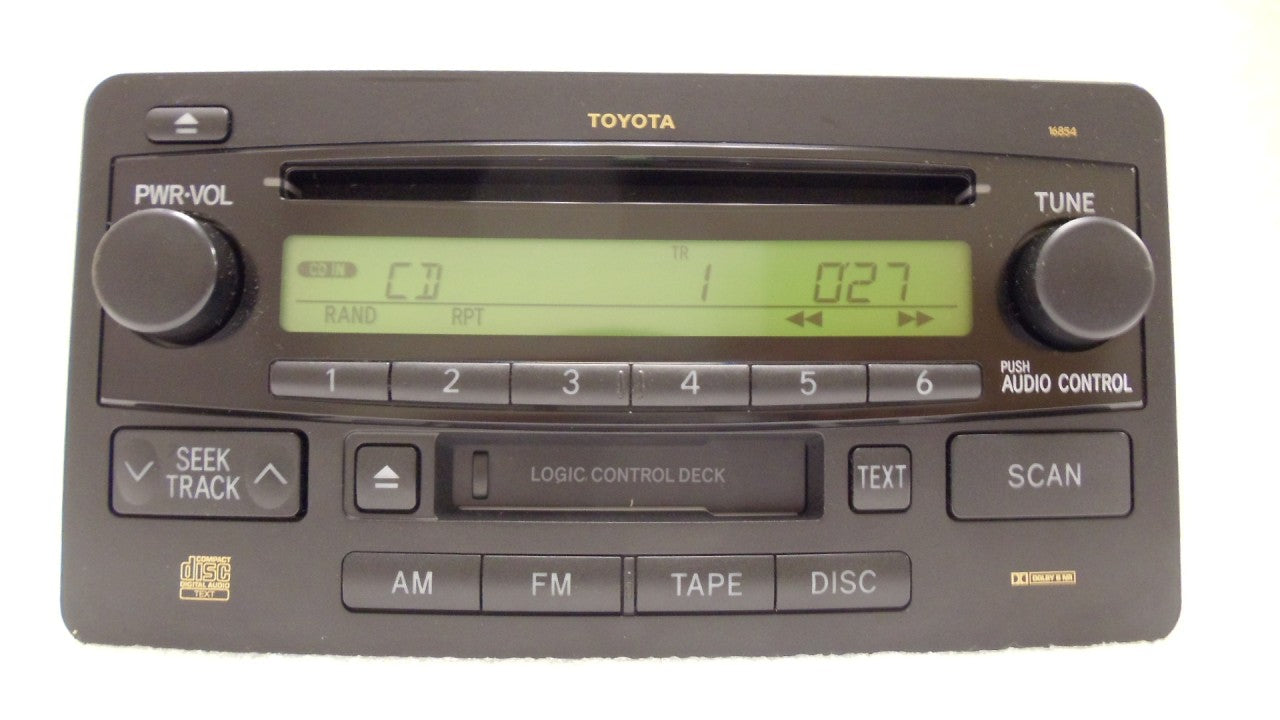 2003 - 2007 Toyota Sequoia Tundra OEM AM FM Radio Tape CD Player Receiver 16854