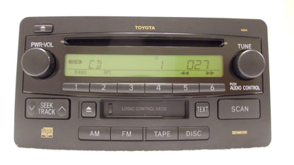 2003 - 2007 Toyota Sequoia Tundra OEM AM FM Radio Tape CD Player Receiver 16854