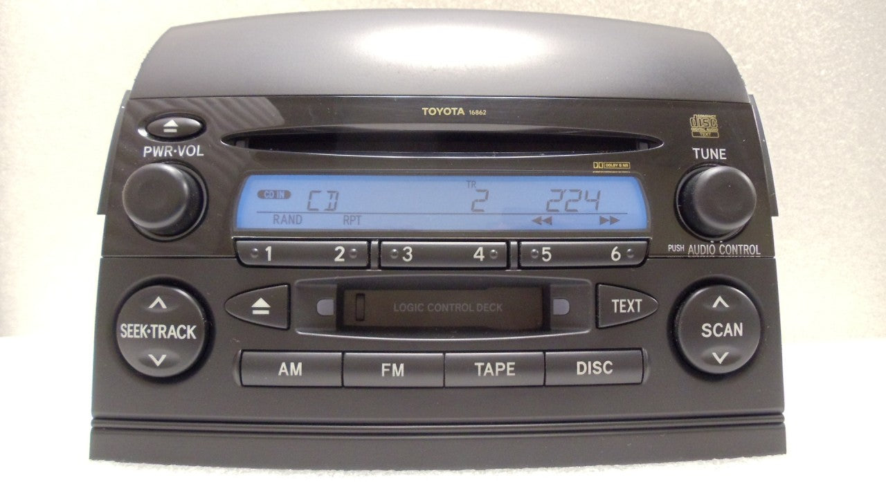 TOYOTA SIENNA Factory (OEM) Radio, Tape, and CD Player 86120-AE011 16839 2004 2005 2006 2007 2008 2009 2010