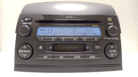 TOYOTA SIENNA Factory (OEM) Radio, Tape, and CD Player 86120-AE011 16839 2004 2005 2006 2007 2008 2009 2010