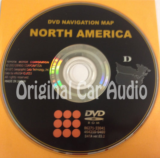 Toyota Lexus Navigation Map DVD 86271-33041 DATA Ver. 03.2 D
