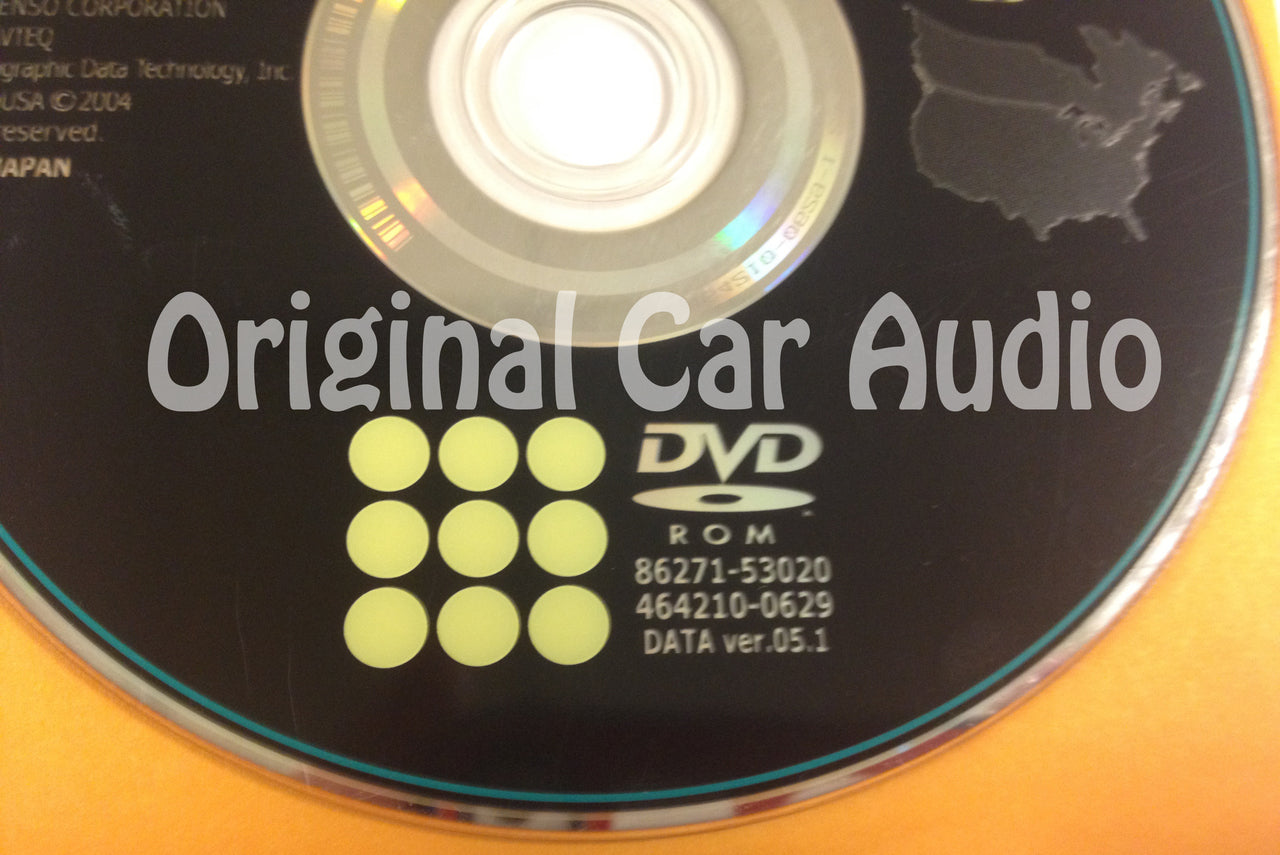 Toyota Lexus Navigation Map DVD 86271-53020 DATA Ver. 05.1 U30