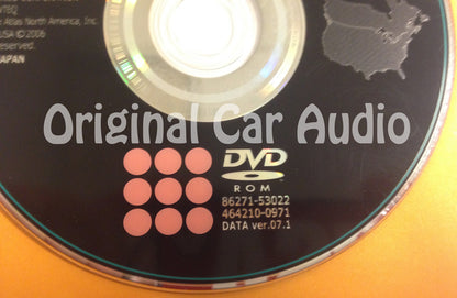 Toyota Lexus Navigation Map DVD 86271-53022 DATA Ver. 07.1 U32