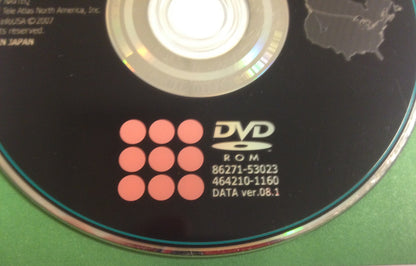 Toyota Lexus Navigation Map DVD 86271-53023 DATA Ver. 08.1 U33