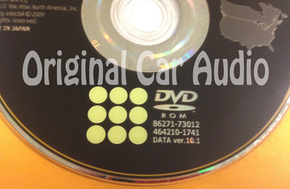 Toyota Lexus Navigation Map DVD 86271-73012 DATA Ver. 10.1 U92